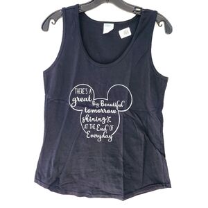 PORT & COMPANY mickey mouse black tank top